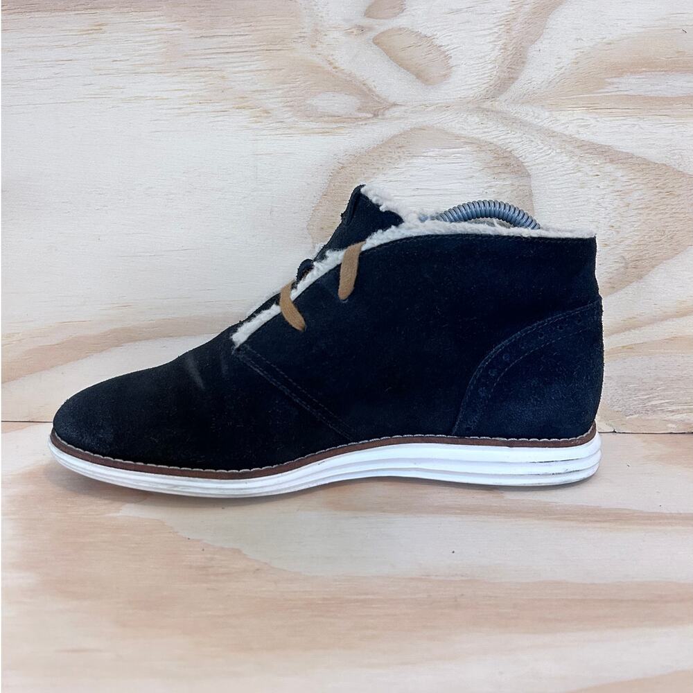 Cole Haan - Grand Os Fleece Lined - Chukka Boots - Black - Women's - 8B - W04129 - Picture 4 of 9